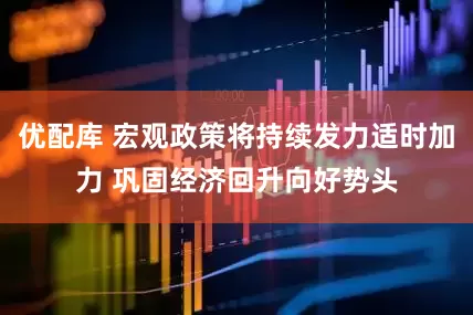 优配库 宏观政策将持续发力适时加力 巩固经济回升向好势头