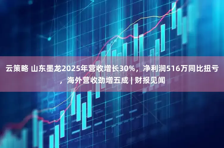 云策略 山东墨龙2025年营收增长30%，净利润516万同比扭亏，海外营收劲增五成 | 财报见闻